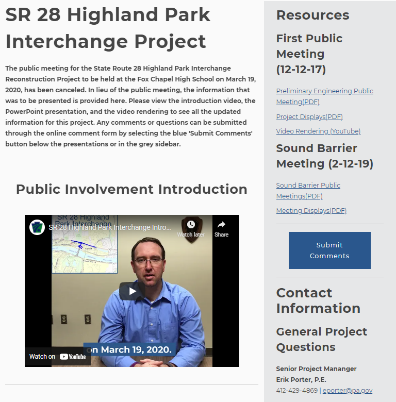 SR 28 Virtual Public Meeting
